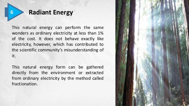 radiant energy facts