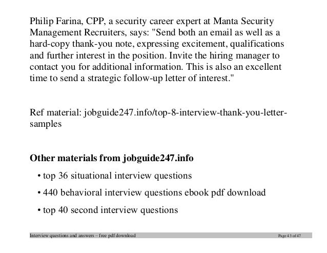 second interview thank you notes
