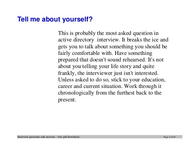 job interview questions and answers