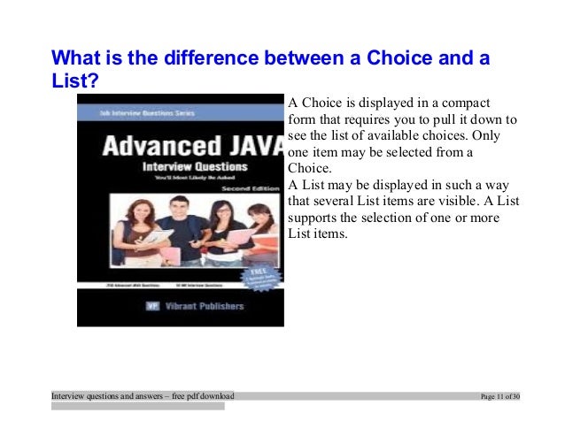 Latest Java Interview Questions and Answers Pdf Free Download java interview questions pdf free download