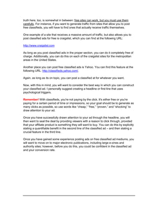 Top affiliate tactics