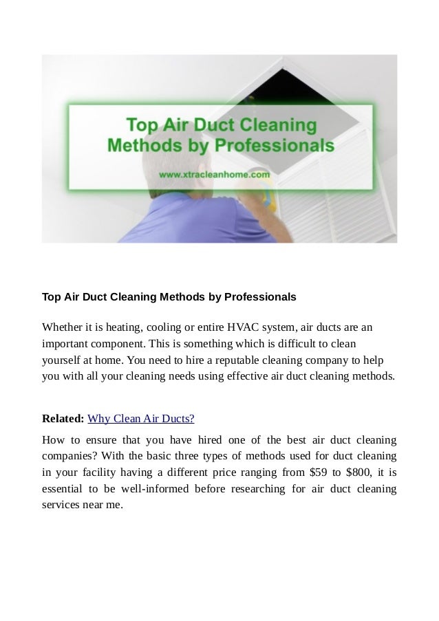 cleaning air duct service