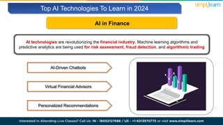 Top 12 AI Technologies To Learn 2024 | Top AI Technologies in 2024 | AI ...