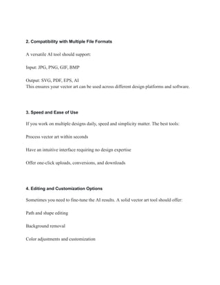 Top AI Tools for Seamless Raster to Vector Art Conversion in 2025 | PDF