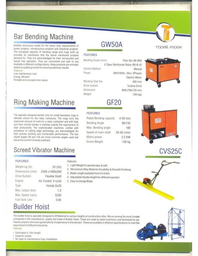 Topall Impex, Delhi, Construction Equipment