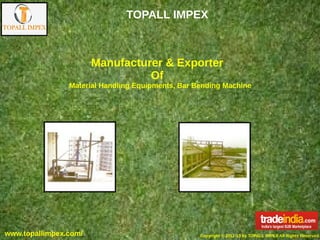 TOPALL IMPEX
                  SHANTOU SHENGQI PLASTIC PRODUCTS CO., LTD
                       GURU KIRPA METAL
                              PRATHAM ENGINEERING
                                     DEE-KAYAn ISO 9001:2008 Certified Company
                                             GEARS
                                        An ISO 9000:2001 certified company

                               Manufacturer & Exporter
                             Manufacturer & Exporter
                               Manufacturer & Exporter
                              Manufacturer & Exporter
                                       Of
                                            Of  Of
                             Manufacturer & Exporter
                Brass Casting, Brass Couplings, Water Meter Body
                                          Of Of
                      Material HandlingPlastic Cups, Slippers, Lenticular Pictures
                 Lenticular Products,  Equipments, Bar Bending Machine
                           Gear Boxes, Reduction Gears
                         Pharma Industry Machines, Construction Machinery




 wwwspeedgearboxes.tradeindia.com/
www.shantoushengqi.tradeindia.com/
 www.gurukirpametals.com/
        www.highspeeddisperser.net/                     Copyright © 2012-13 by DEE-KAY GEARS All Rights Reserved.
www.topallimpex.com/            Copyright © 2012-13 by SHANTOU SHENQI PLASTIC GURU KIRPACO. All Rights Reserved.
                                               Copyright © 2012-13 by2012-13 by PRODUCTS METAL All Rights Reserved.
                                                          Copyright © PRATHAM ENGINEERING IMPEX All Rights Reserved.
                                                                   Copyright © 2012-13 by TOPALL
                                                                                                 LTD All Rights Reserved.
 