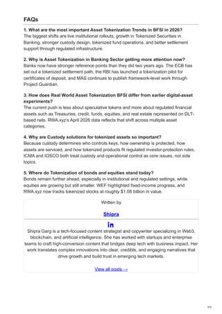 Top Asset Tokenization Trends in BFSI for 2026: From Pilots to ...