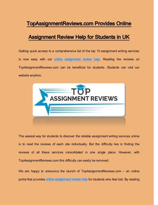 Assignment online help review