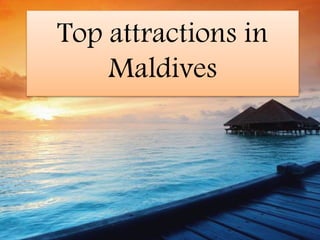 Top attractions in
Maldives
 