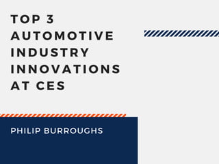 Top 3 Automotive Industry Innovations at CES