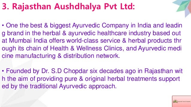 Top Ayurvedic Companies In Mumbai