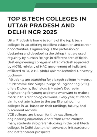 Top B.Tech Colleges in Uttar Pradesh and Delhi NCR 2025.pdf