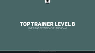 PERSONAL TRAINER OPLEIDING - OVERLOAD WORLDWIDE
Toptrainer level b
OVERLOAD CERTIFICATION PROGRAM
1
#overloadwisdom #overloadworldwide #overload #Mylogenics #ﬁtspo
#bodybuilding #healthy #instafood #healthyfood #eatclean #nutrition
#eat #foodpic #hungry #foods #healthyeating #motivation #weightloss
#instaﬁt #health #ﬁtness #ﬁt #ﬁtnessaddict #workout #gym #train
#training #lifestyle #getﬁt #cleaneating #exercise #overloadwisdom
#overloadworldwide #overload #Mylogenics
Erkende Fitness instructeur opleiding overload worldwide
 