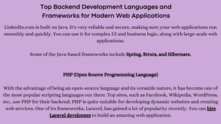 Top Backend Development Languages and Frameworks for Modern Web ...