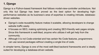Top Backend Frameworks for Mobile App Development in 2023 | PPTX | Web ...