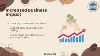 Top Benefits of a Business Analytics Certificate | IABAC | PDF