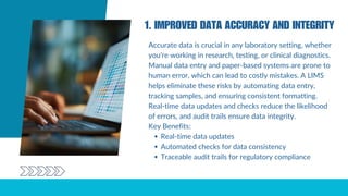 Benefits of Implementing a Laboratory Information Management System | PDF