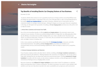 Top Benefits of Installing Electric Car Charging Stations at Your ...