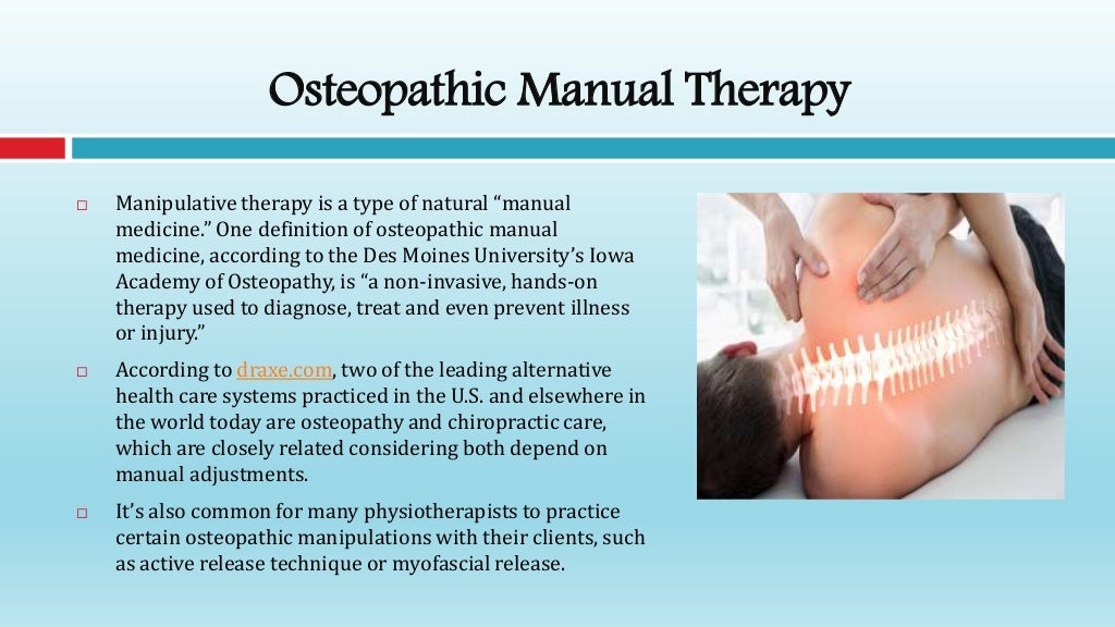 Top Benefits of Osteopathic Manual Therapy
