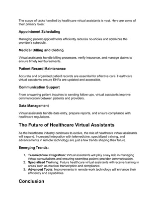 Top Benefits of Using Healthcare Virtual Assistant in Industry.docx