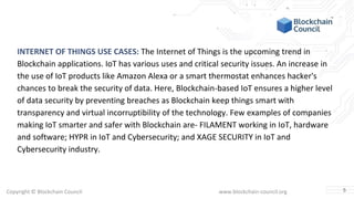 Top blockchain usage cases in the real world