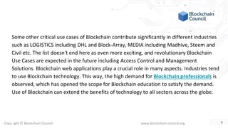 Top blockchain usage cases in the real world