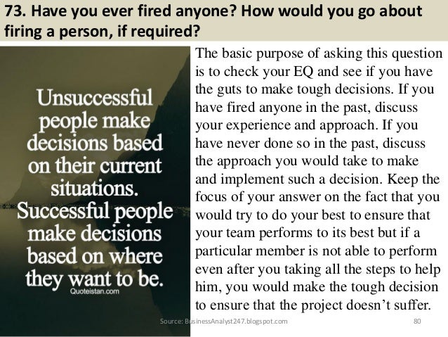 it analyst interview questions