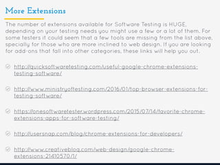 Top Chrome Extensions for Software Testing | PDF