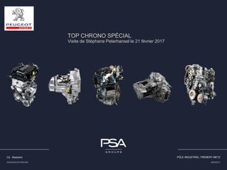 TOP CHRONO SPÉCIAL
C2 - Restreint PÔLE INDUSTRIEL TRÉMERY-METZ
DEUR/DISC/DPTM/COM
Visite de Stéphane Peterhansel le 21 février 2017
28/02/2017
 