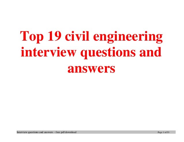 Soalan Interview Civil Engineer - Selangor l