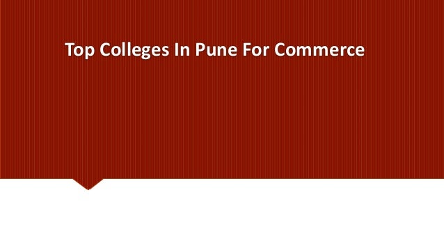 Top Colleges In Pune For Commerce
 