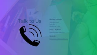 Talk to Us
Mailing Address
71-19 80th street
Suite 8213
Glendale, NY 11385
Phone Number
+1 833-AUTISM2 (288-4762)
Website
https://www.path2potential.org/
 