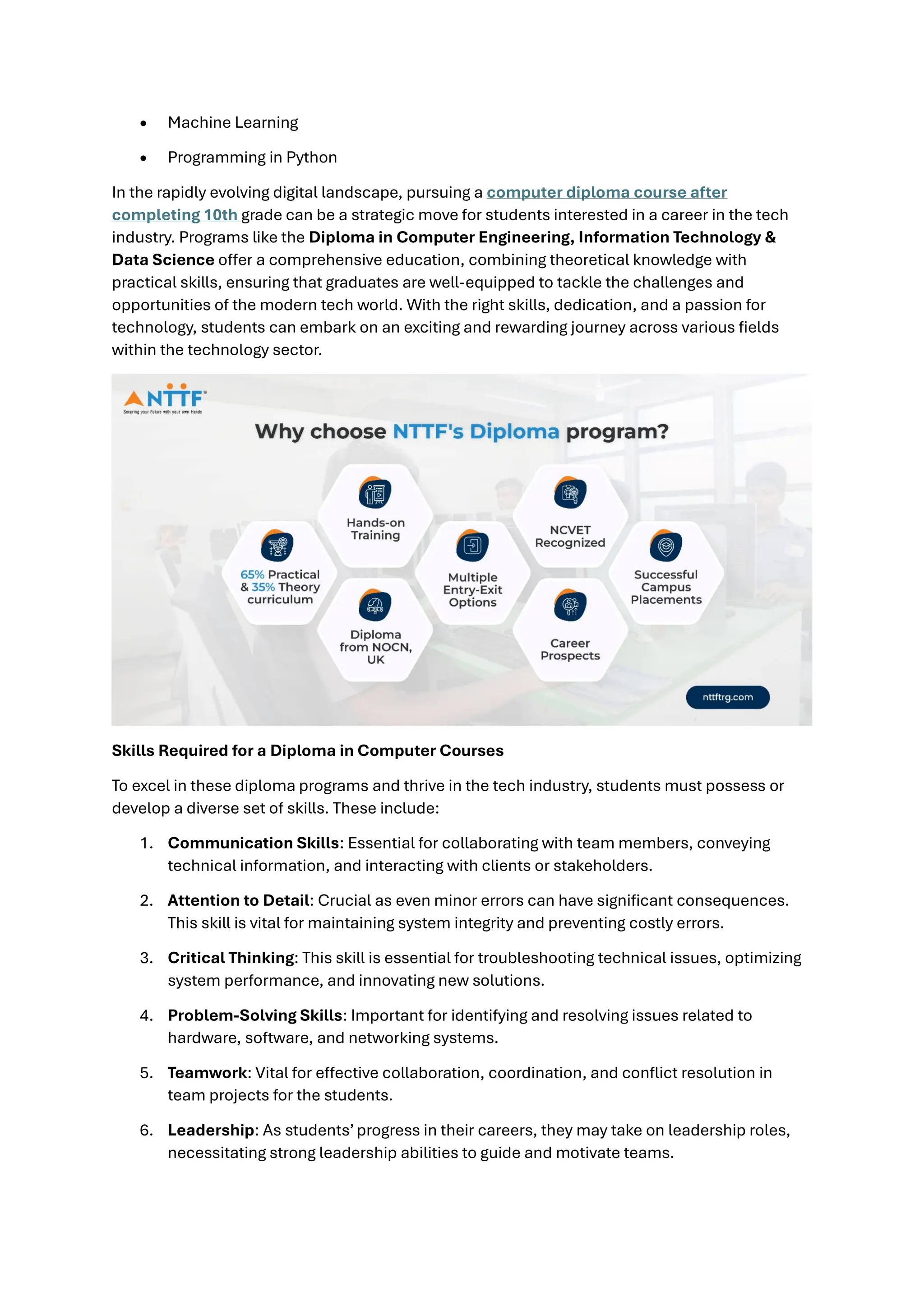 Top Computer Diploma Courses to Consider After Completing 10th Grade Top Computer Diploma Courses to Consider After Completing 10th Grade