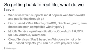 So getting back to real life, what do we
have :

 