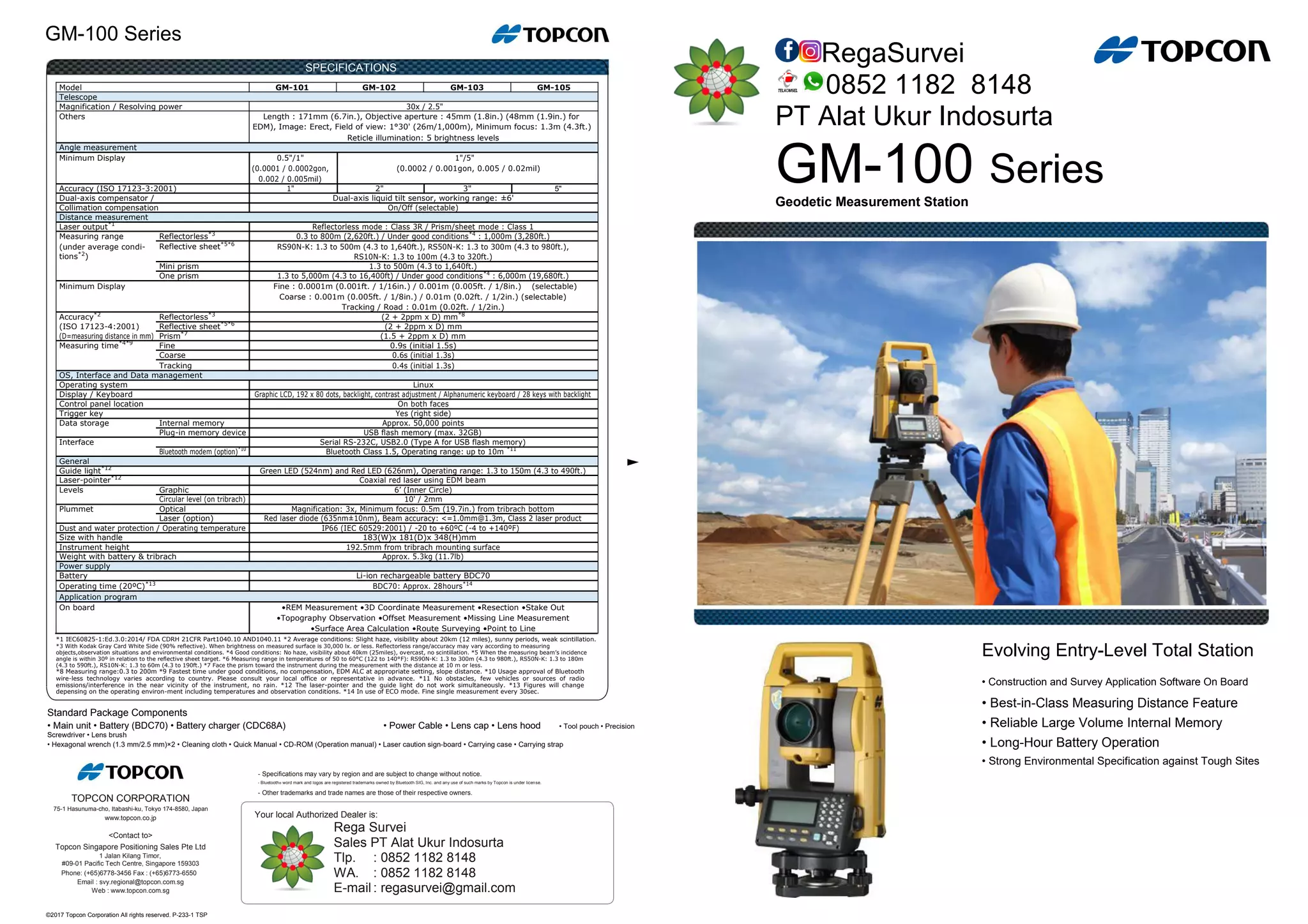 Topcon gm 100 gm-101 gm-102 gm-103 gm-105 | PDF