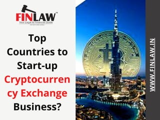 Top
Countries to
Start-up
Cryptocurren
cy Exchange
Business?
WWW.FINLAW.IN
 