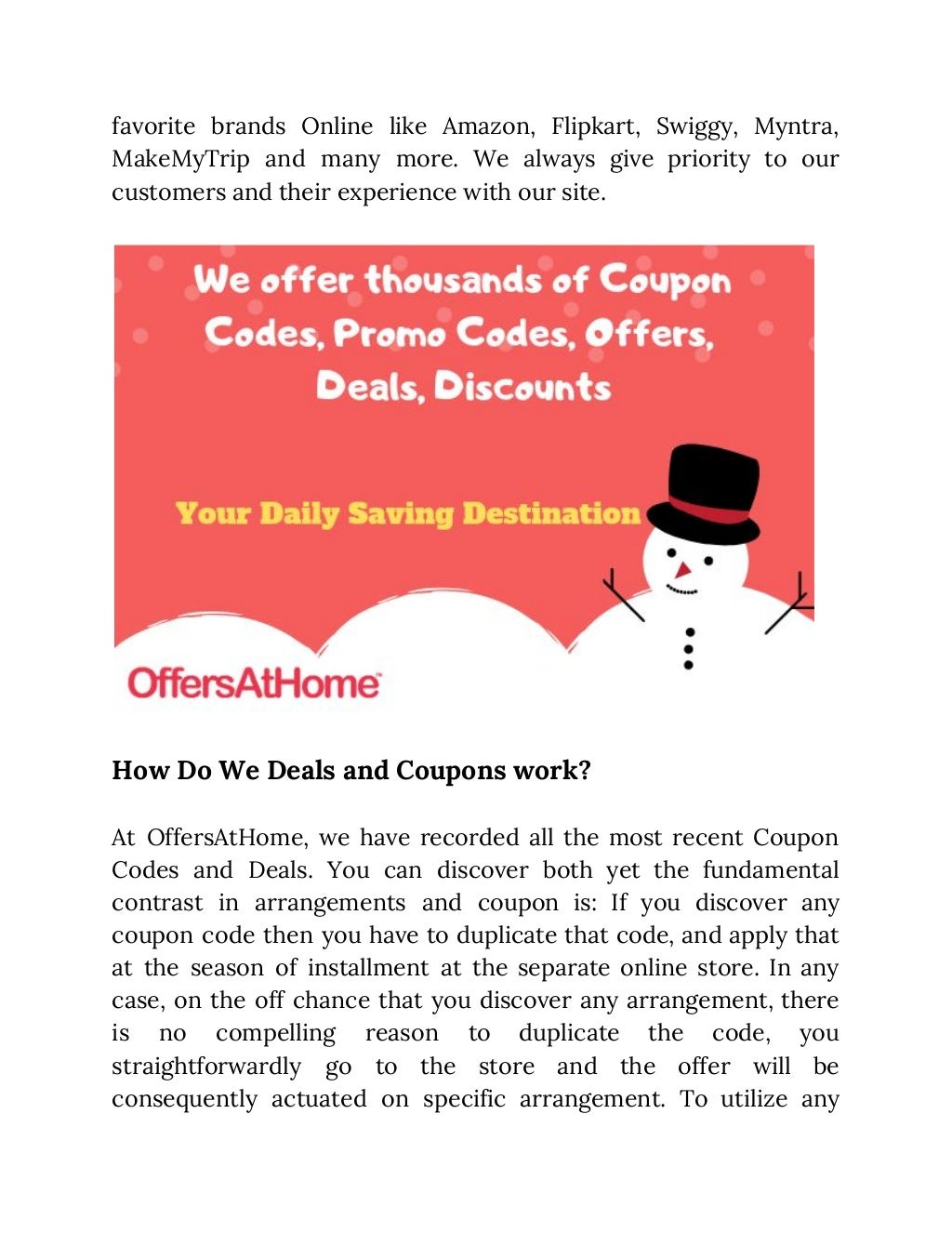 Top Coupon Codes & Promo Codes Company