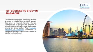 TOP COURSES TO STUDY IN SINGAPORE | PPTX