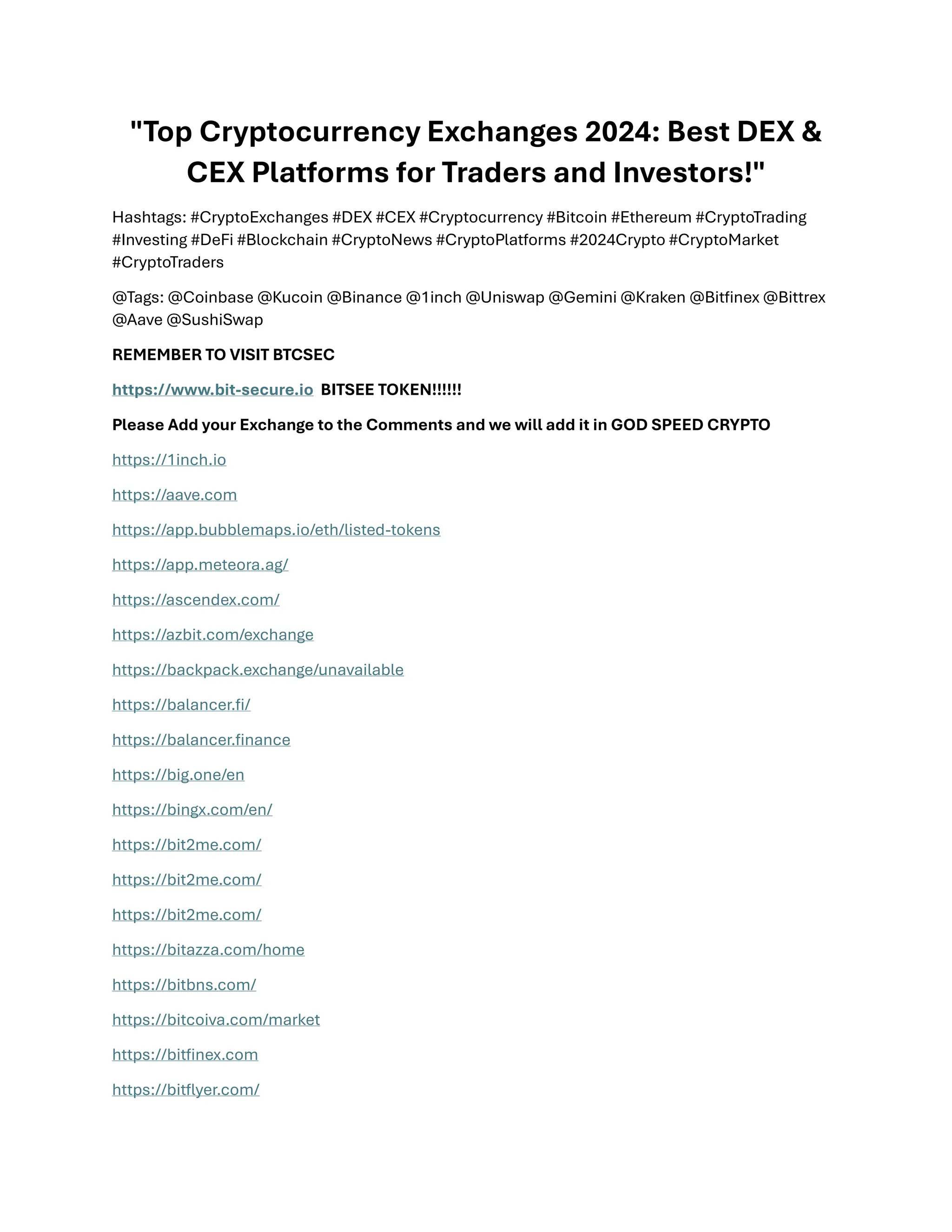 Top Cryptocurrency Exchanges Best DEX & CEX Platforms .pdf