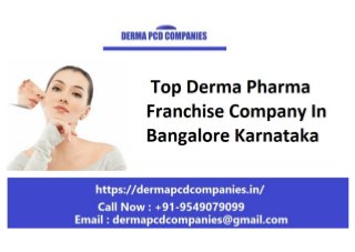 Top derma pharma franchise company in bangalore karnataka