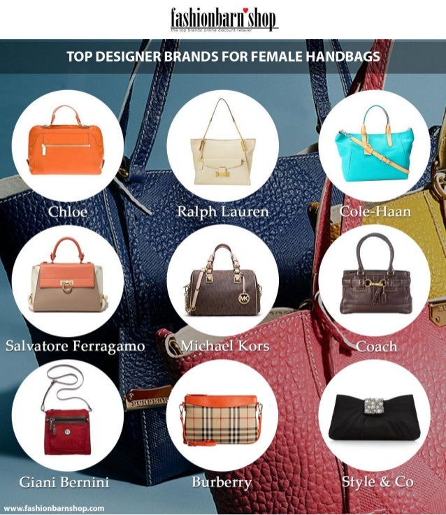 Top designer brands for female handbags
