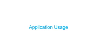Application Usage
 