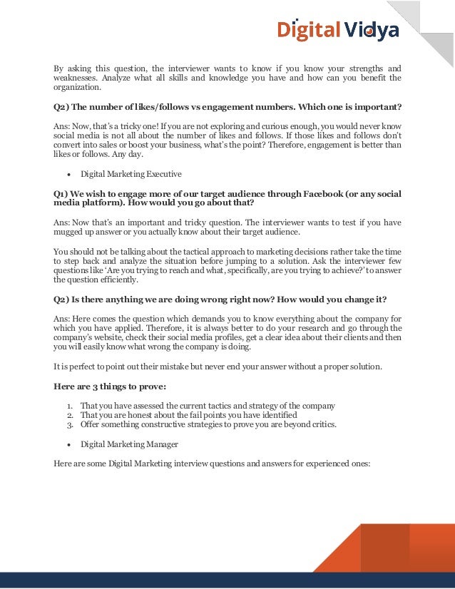 40 marketing interview questions and answers sales and marketing interview questions