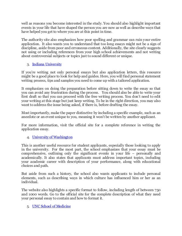 how to write a personal essay