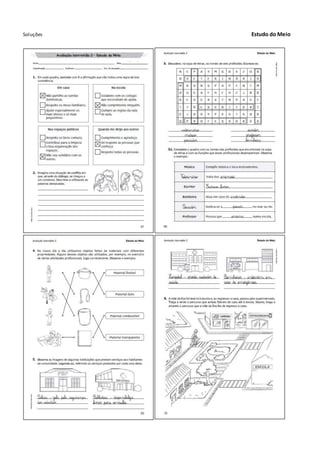 Soluções Estudo do Meio
 