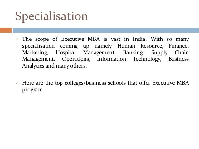Top executive mba program india