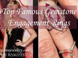 Top Famous Gemstone Engagement Rings