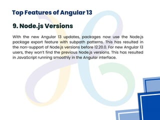 Top Features of Angular 13 | PDF | Web Development | Internet