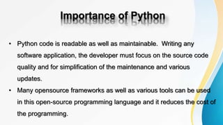 Top Five Reasons for Choosing Python Programming  