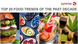 1
TOP 20 FOOD TRENDS OF THE PAST DECADE
 